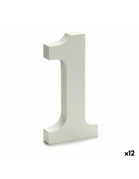 Numéro Pincello 1 Blanc 1,8 x 21 x 17 cm (12 Unités)