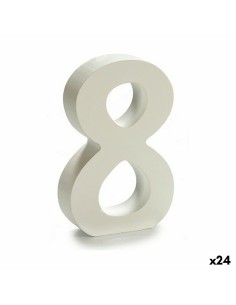 Numéro Pincello 8 Blanc 2 x 16 x 14,5 cm (24 Unités)