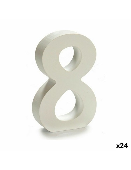 Numéro Pincello 8 Blanc 2 x 16 x 14,5 cm (24 Unités)