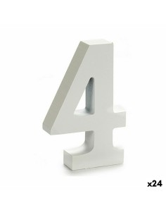 Numéro Pincello 4 Blanc 2 x 16 x 14,5 cm (24 Unités)