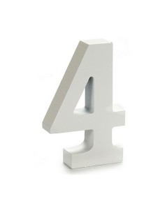Numéro Pincello 4 Blanc 2 x 16 x 14,5 cm (24 Unités) 2