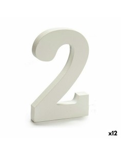 Numéro Pincello 2 Blanc 1,8 x 21 x 17 cm (12 Unités)