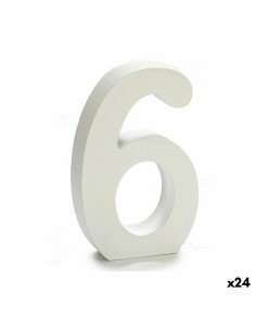 Numéro Pincello 6 Blanc 2 x 16 x 14,5 cm (24 Unités)