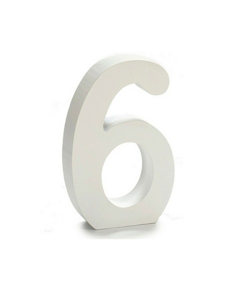 Numéro Pincello 6 Blanc 2 x 16 x 14,5 cm (24 Unités)