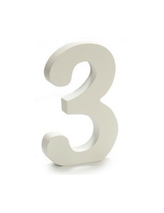 Numéro Pincello 3 Blanc 1,8 x 21 x 17 cm (12 Unités) 2