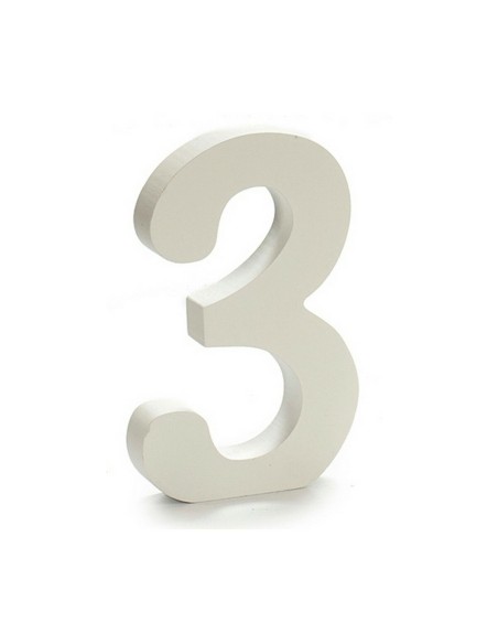 Numéro Pincello 3 Blanc 1,8 x 21 x 17 cm (12 Unités)