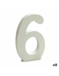 Numéro Pincello 6 Blanc 1,8 x 21 x 17 cm (12 Unités)