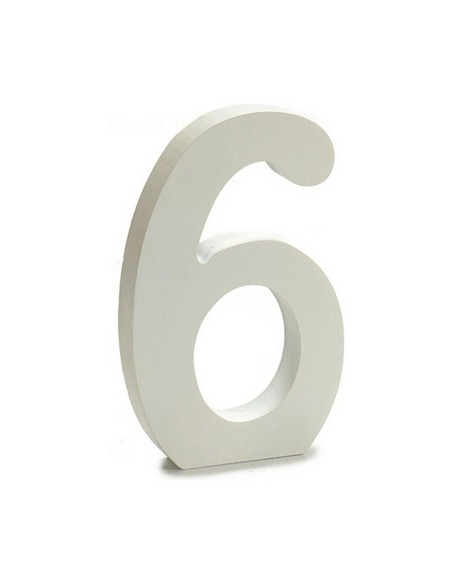 Numéro Pincello 6 Blanc 1,8 x 21 x 17 cm (12 Unités)