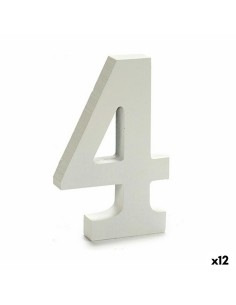 Numéro Pincello 4 Blanc 1,8 x 21 x 17 cm (12 Unités)