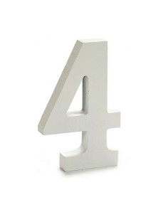 Numéro Pincello 4 Blanc 1,8 x 21 x 17 cm (12 Unités) 2