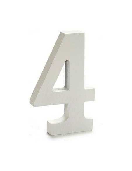Numéro Pincello 4 Blanc 1,8 x 21 x 17 cm (12 Unités)