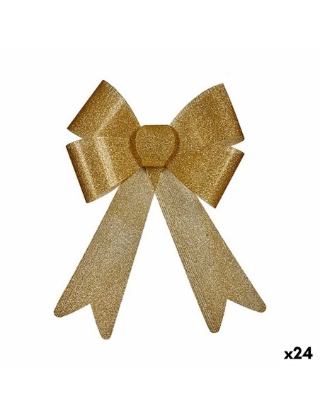 Décorations de Noël Krist+ 65551 Doré PVC Lien 33 x 33 x 3 cm 23 x 3 x 30 cm (24 Unités)