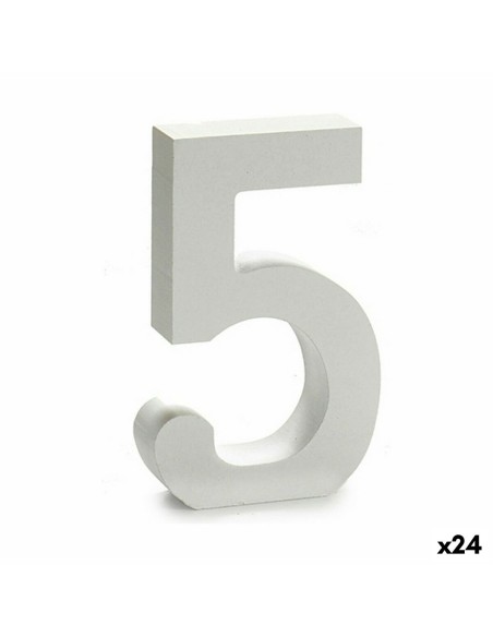 Numéro Pincello 5 Blanc 2 x 16 x 14,5 cm (24 Unités)