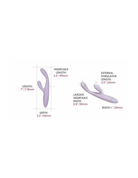 Vibration de Stimulation Double Svakom Lila
