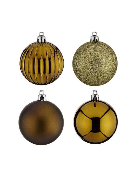 Lot de boules de Noël Vert Plastique (4 Unités)
