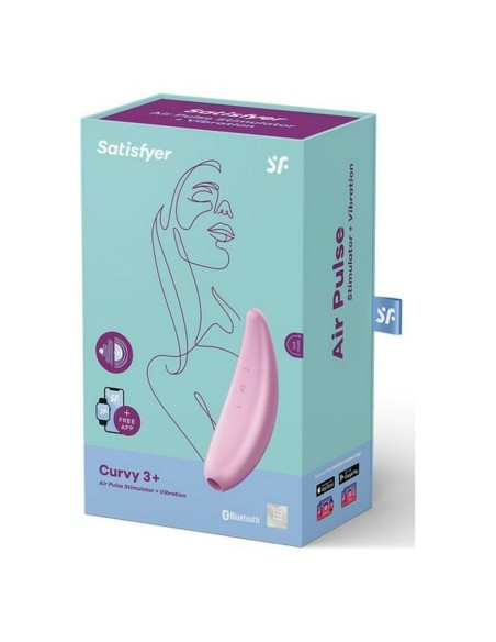 Aspirateur à clitoris Satisfyer Curvy 3+ Rose