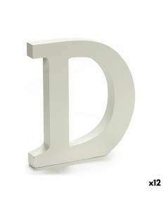 Lettre Pincello D Blanc 1,8 x 21 x 17 cm (12 Unités)
