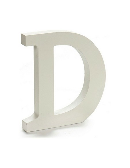 Lettre Pincello D Blanc 1,8 x 21 x 17 cm (12 Unités)