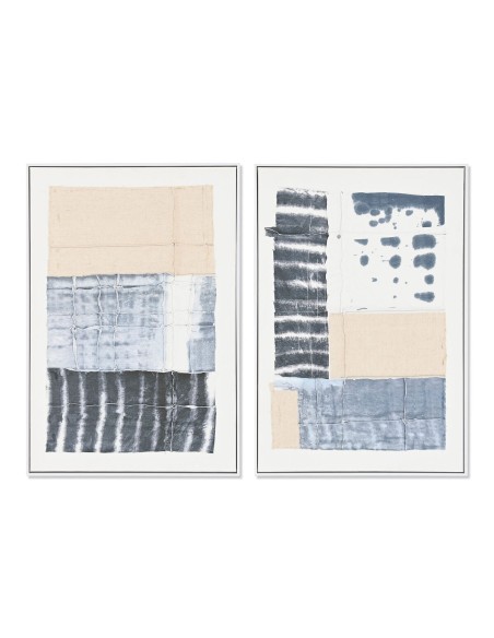 Cadre DKD Home Decor 60 x 3,2 x 90 cm Abstrait Urbaine (2 Unités)