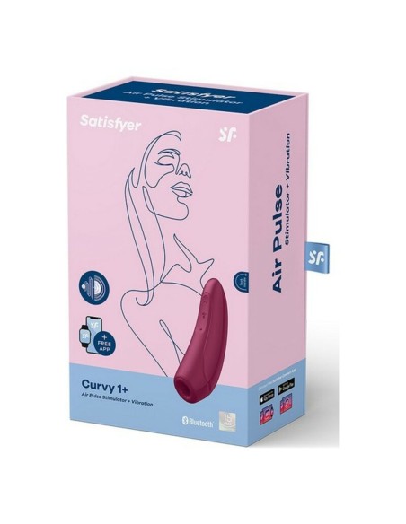 Aspirateur à clitoris Satisfyer Curvy 1+ Bordeaux