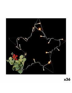 Étoile de Noël Lumière LED Rouge Noir Vert (36 Unités)