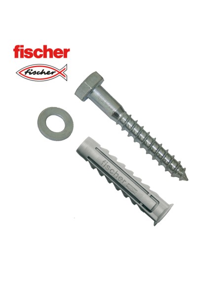 Chevilles et vis Fischer 535512 Chevilles et vis 2 Unités (10 x 80 mm)