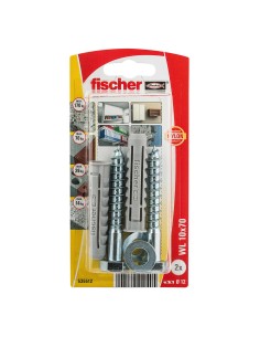 Chevilles et vis Fischer 535512 Chevilles et vis 2 Unités (10 x 80 mm) 2