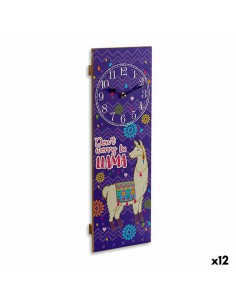 Horloge Murale Lama 2,5 x 60 x 20 cm (12 Unités)