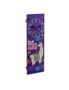 Horloge Murale Lama 2,5 x 60 x 20 cm (12 Unités) 2