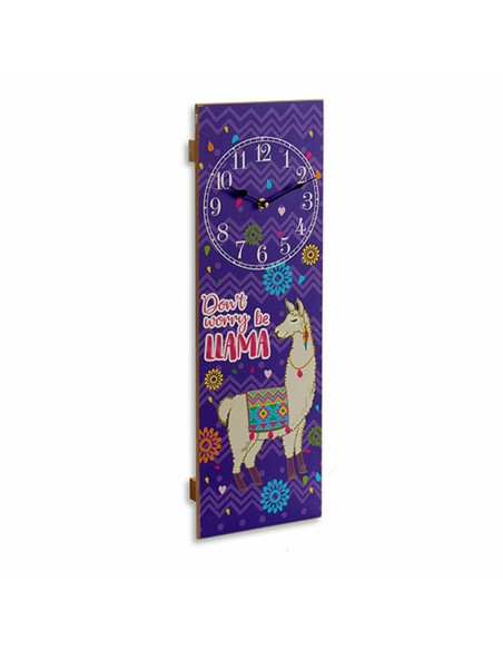 Horloge Murale Lama 2,5 x 60 x 20 cm (12 Unités)