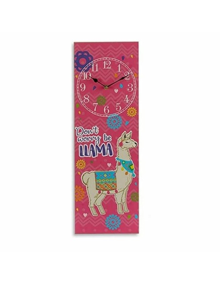 Horloge Murale Lama 2,5 x 60 x 20 cm (12 Unités)