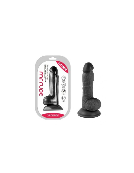 Gode réaliste VSCNOVELTY Noir 18,5 cm