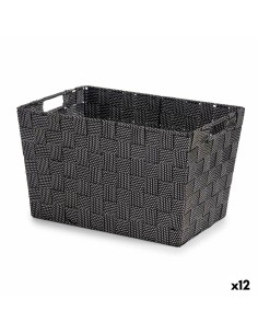 Panier Kipit A3-6875 Noir Tissu 25 x 20 x 35 cm (12 Unités)