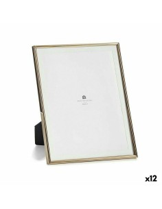 Cadre photo Doré Verre Acier (15,5 x 28 x 22,9 cm) (12 Unités)