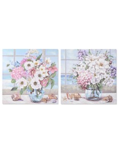 Cadre DKD Home Decor 100 x 2,8 x 100 cm 100 x 3 x 100 cm Shabby Chic (2 Unités)