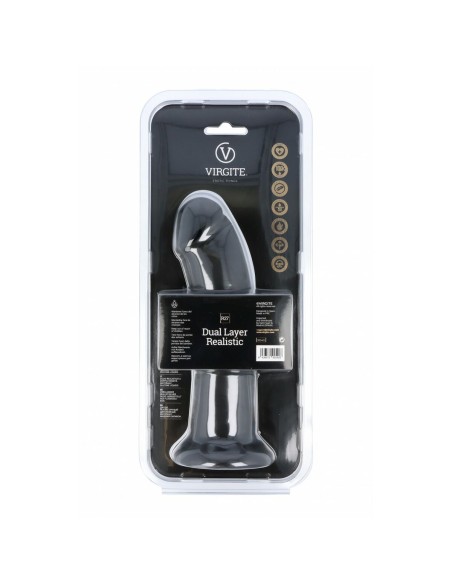 Gode réaliste Virgite R27 Noir 21 cm