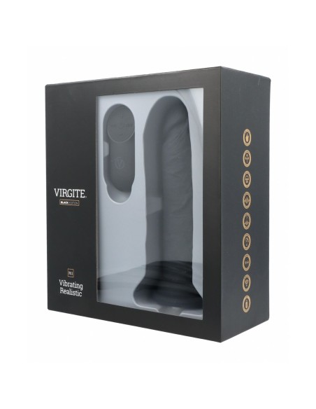 Gode réaliste Virgite R11 Noir 14,4 cm