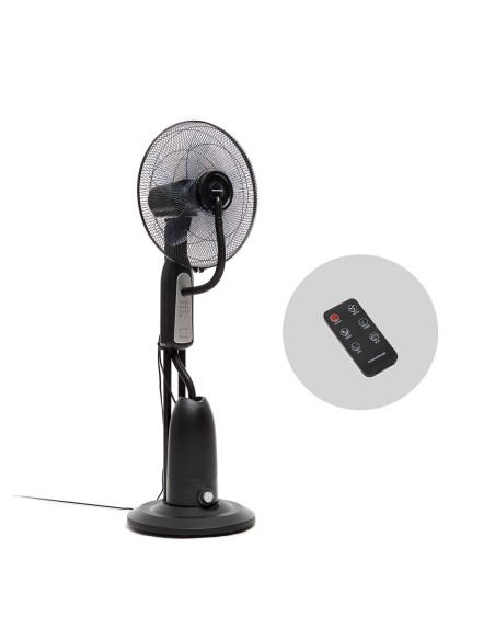 Ventilateur Brumisateur sur Pied avec Commande à Distance InnovaGoods Mistinn Noir 90 W 2,8 L