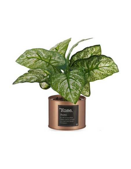 Plante décorative Ibergarden Home Métal Plastique Cannette 26 x 26 x 26 cm Cuivre (6 Unités)