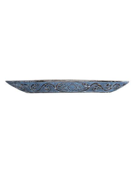 Centre de Table DKD Home Decor 80 x 18,5 x 7 cm Bleu Blanc Blue marine méditerranéen (3 Pièces)