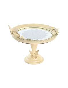 Centre de Table DKD Home Decor 24 x 22,6 x 18 cm Beige Papillons