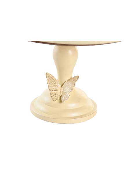 Centre de Table DKD Home Decor 24 x 22,6 x 18 cm Beige Papillons