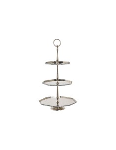 Centre de Table DKD Home Decor Argenté Aluminium (28 x 28 x 47 cm)