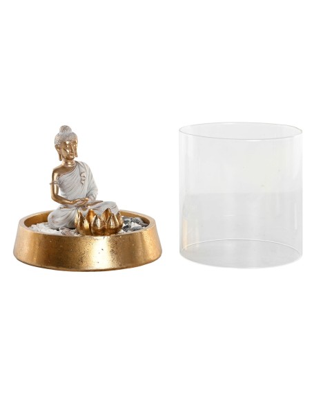 Figurine Décorative DKD Home Decor Argenté Doré Oriental 16 x 16 x 18 cm (2 Unités)