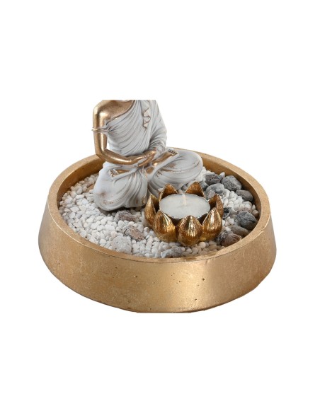 Figurine Décorative DKD Home Decor Argenté Doré Oriental 16 x 16 x 18 cm (2 Unités)