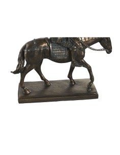 Figurine Décorative DKD Home Decor 20 x 7 x 22 cm Cheval Cuivre 2