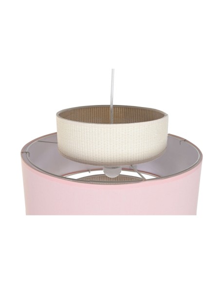 Suspension DKD Home Decor 40 x 40 x 30 cm Vert Rose clair 50 W (2 Unités)