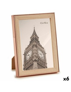 Cadre photo Marron Cuivre Plastique verre (15,6 x 2 x 20,7 cm) (6 Unités)