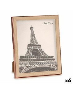 Cadre photo Marron Cuivre Plastique verre (23 x 27 x 2 cm) (6 Unités)