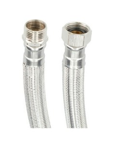 Tuyau M1/2" X H1/2" 40 cm Acier inoxydable AISI 304 EPDM